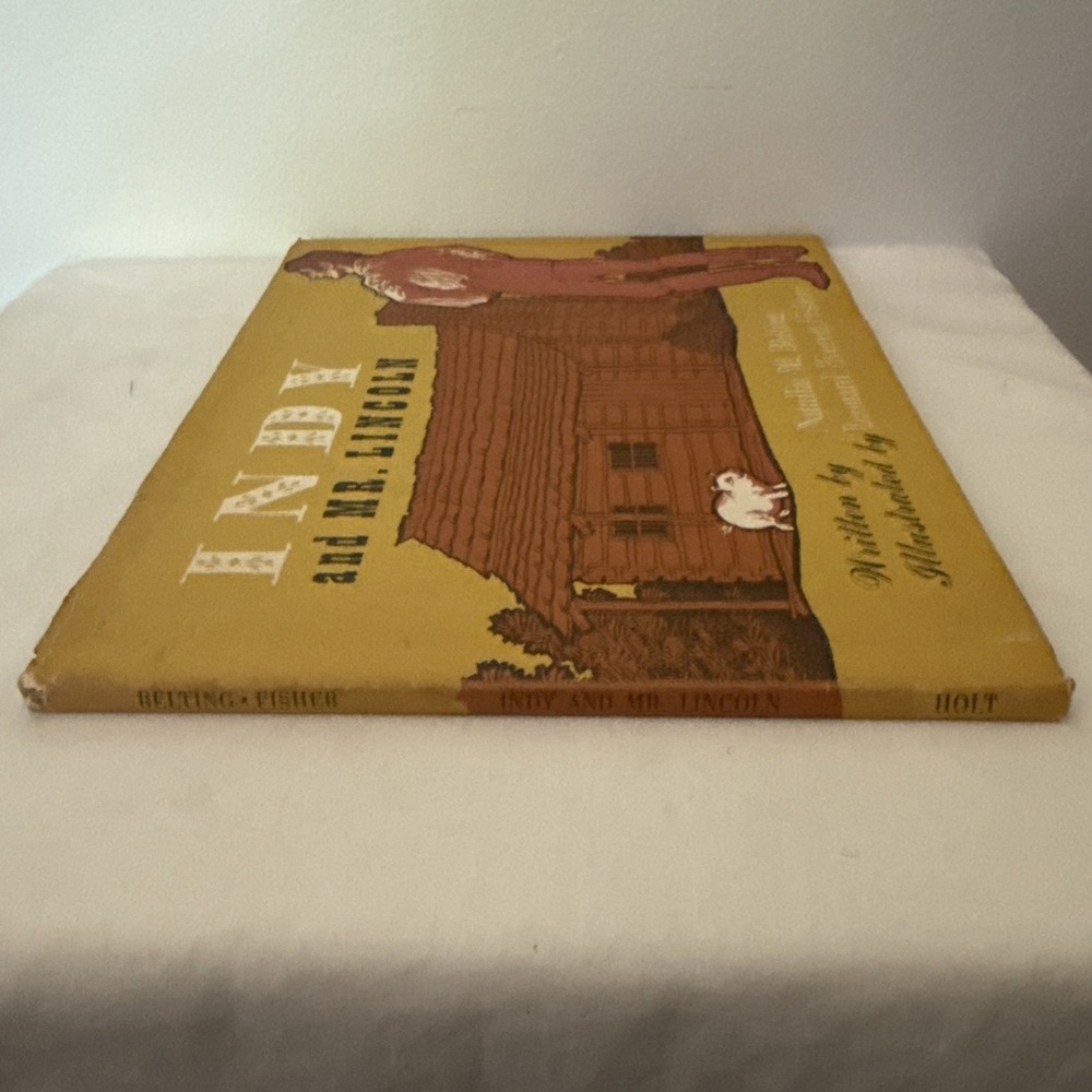 Vintage 60s Indy and Mr. Lincoln by Natalia M. Belting Children's Hardcover Book - Picture 10 of 10